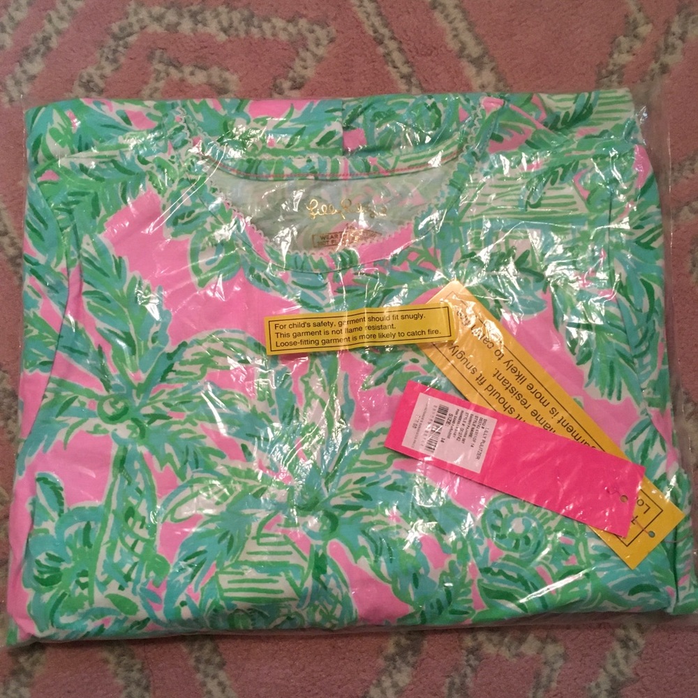 Lilly Pulitzer Sammy Pajama Set Mandevilla Baby Girls Size 14